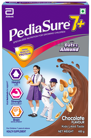 PediaSure Specialized Nutrition Drink Powder Scientifically Designed  Nutrition for Growing Children Chocolate with Oats & Almond: Buy box of  400.0 gm Powder at best price in India