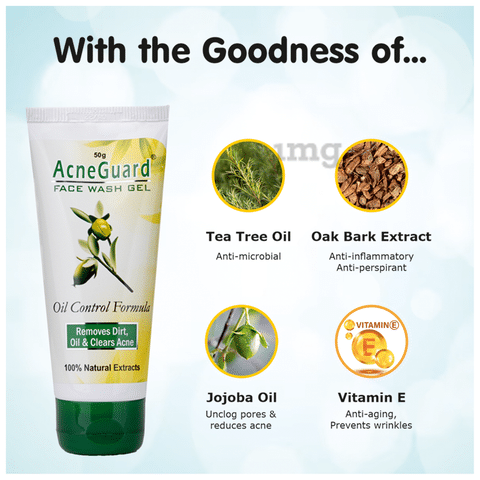 Acne guard sales face wash gel