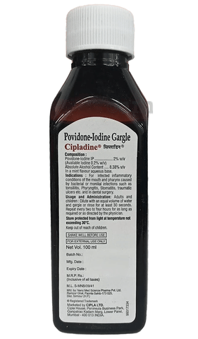 Cipladine Povidone-Iodine Gargle image Cipladine Povidone-Iodine Gargle image