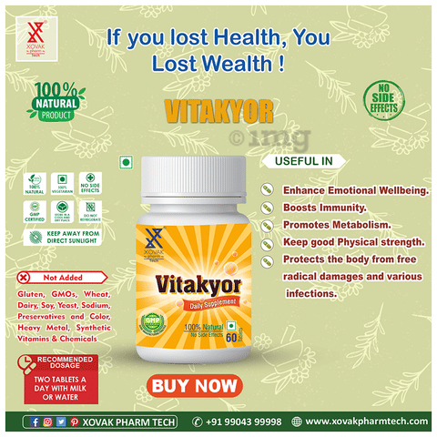 Pharmtech Vitakyor Daily Supplement Tablet image