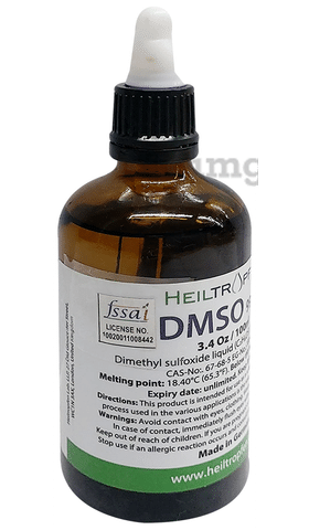 DMSO - NO ODOUR - Dimethyl sulfoxide liquid (3.4 Oz - 100ml)