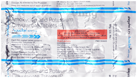 Acuclav 625 Tablet image