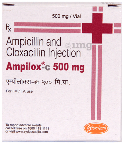 Ampilox C 500 mg/500 mg Injection