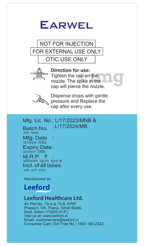 Earwel Ear Drop image