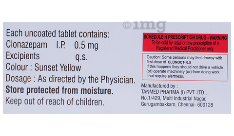 Clonoct 0.5 Tablet image
