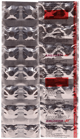 Amlokem AT 5 mg/50 mg Tablet