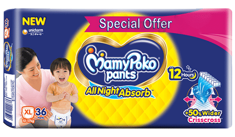 MamyPoko Pants All Night Absorb Extra Large: Buy packet of