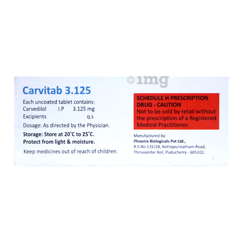 Carvitab 3.125 Tablet image