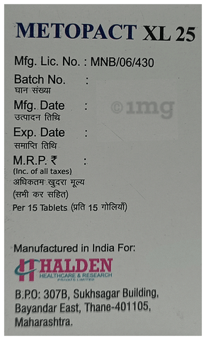 Metopact XL 25 Tablet