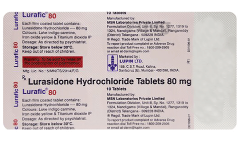 Lurafic 80mg Tablet