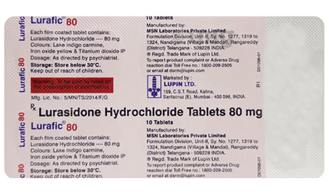 Lurafic 80mg Tablet image