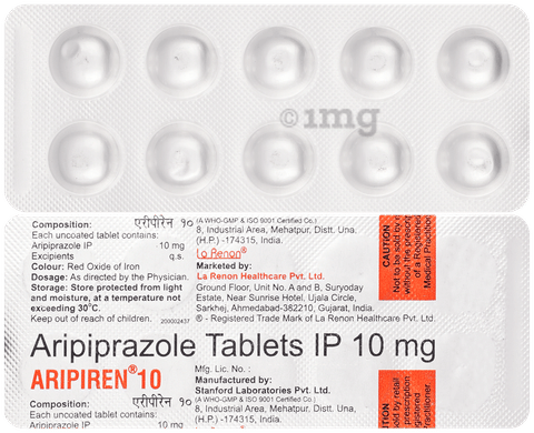 Aripiren 10mg Tablet image