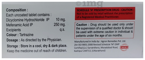 Advimef Spas 10mg/250mg Tablet