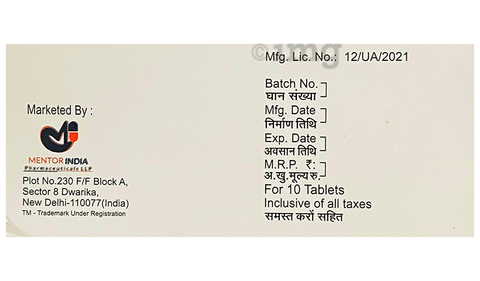 Mentoxit 40 Tablet image