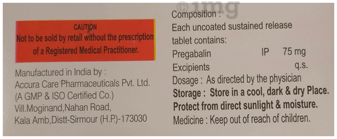 Pregabasic 75 Tablet SR image