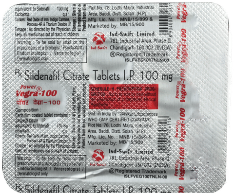 Power Vegra 100mg Tablet image