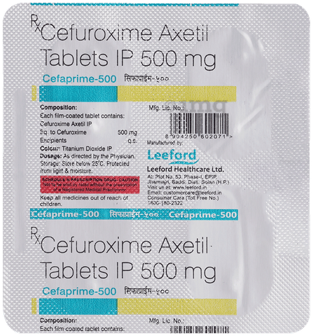 Cefaprime 500mg Tablet image