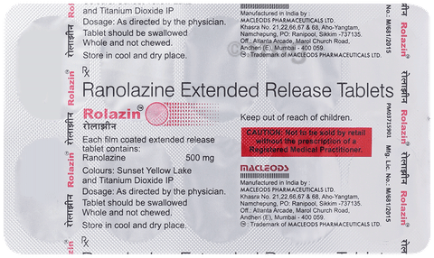 Rolazin 500mg Tablet image Rolazin 500mg Tablet image