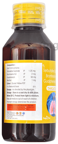 Throatden Syrup Orange Sugar Free