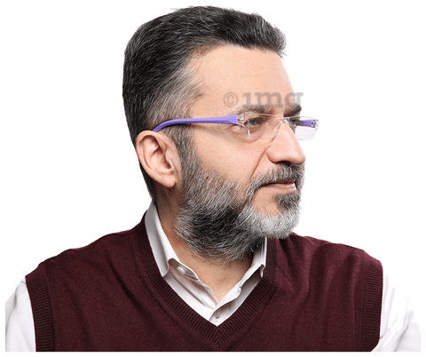 Klar Eye K 511 Rectangle Rimless Reading Glasses for Men and Women