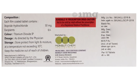 Mtone 50mg Tablet image