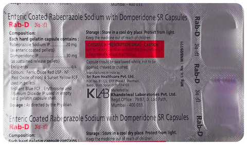 Rab D 30mg/20mg Capsule image Rab D 30mg/20mg Capsule image