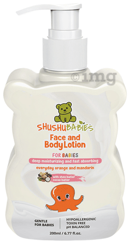 ShuShu Babies Face and Body Lotion for Babies Everyday Orange and