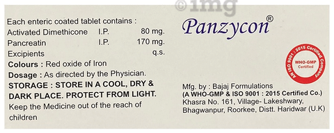 Panzycon 170mg/80mg Tablet
