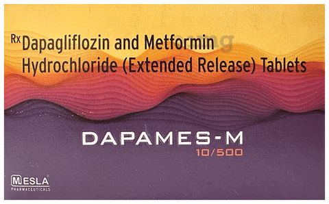 Dapames-M 10/500 Tablet ER image Dapames-M 10/500 Tablet ER image