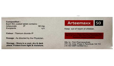 Arteemax 50 Tablet image