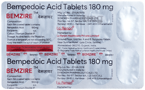 Bemzire 180mg Tablet image
