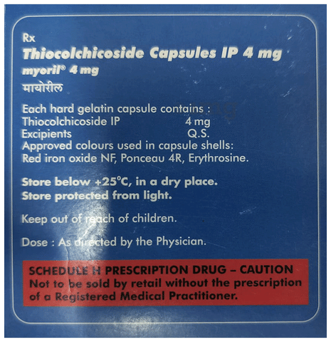 Myoril 4mg Capsule image