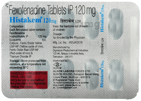 Histakem 120mg Tablet image