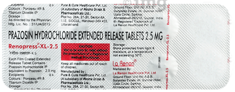 Renopress-XL 2.5 Tablet image Renopress-XL 2.5 Tablet image