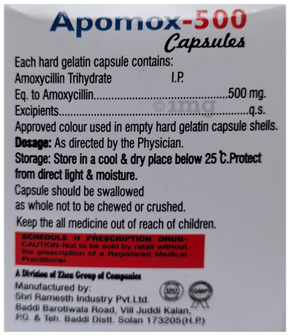 Apomox 500 Capsule image Apomox 500 Capsule image