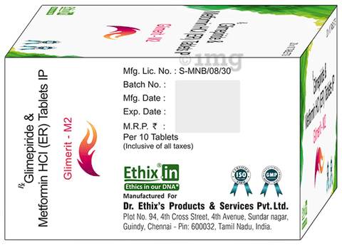 Glimerit M 2mg/500mg Tablet