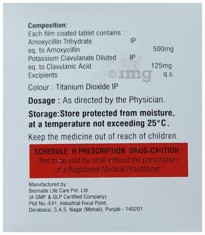 Dociclav 625 Tablet image