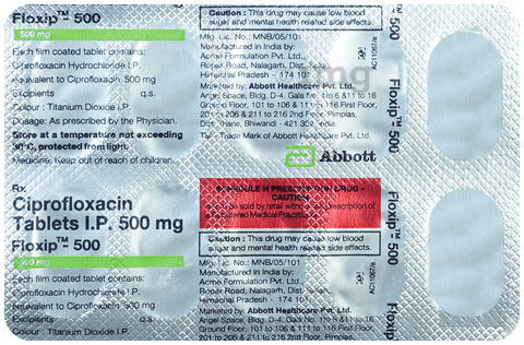 ciprofloxacin 500mg otc