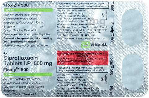 Floxip 500 Tablet image