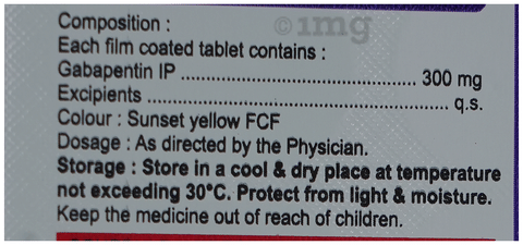 Gabaqube 300 Tablet image Gabaqube 300 Tablet image