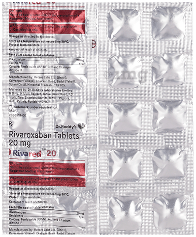 RIVAred 20mg Tablet image