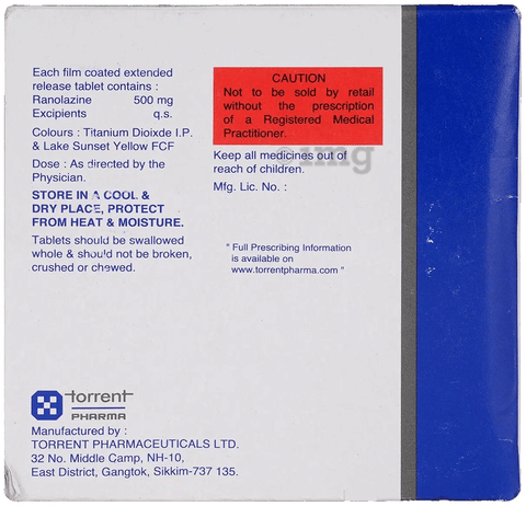 Ranolaz Tablet ER image