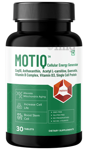Onpharno Motiq Cellular Energy Generator Tablet: Buy bottle of 30.0 tablets  at   in India | 1mg