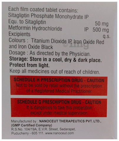 Isoglipt-M 50/500 Tablet image Isoglipt-M 50/500 Tablet image