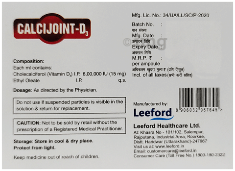 Calcijoint-D3 Injection image Calcijoint-D3 Injection image