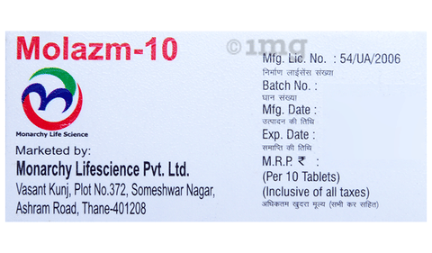 Molazm 10 Tablet image