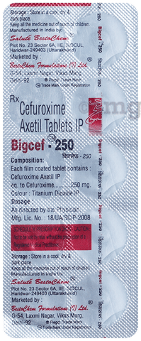 Bigcef 250 Tablet image