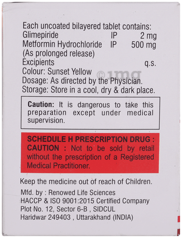 Glifoster 2mg/500mg Tablet image
