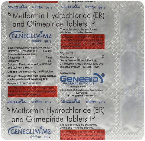 Geneglim-M2 Tablet ER image