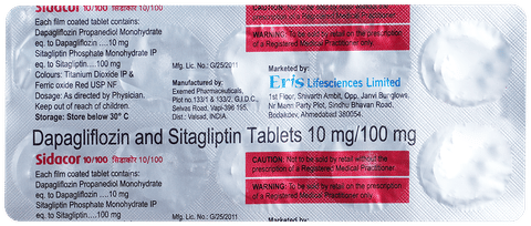 Sidacor 10mg/100mg Tablet image Sidacor 10mg/100mg Tablet image